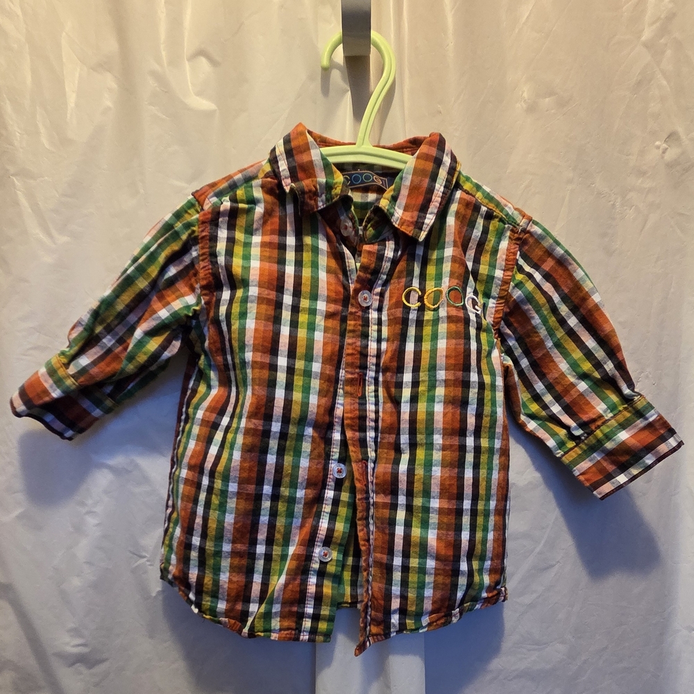 COOGI Vibrant Striped Kids Button Down Shirt